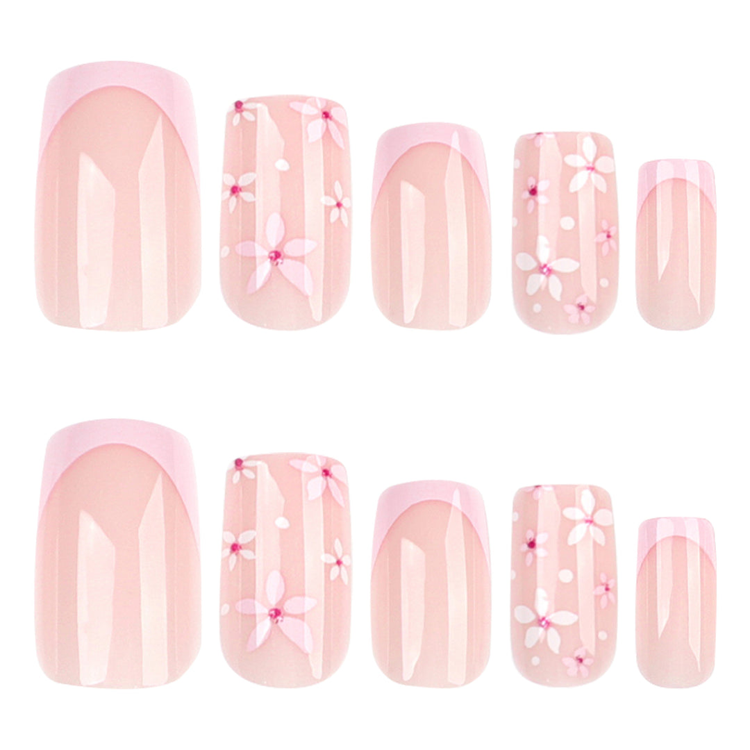 Artful Nail Extensions with Floral Designs Kalsten