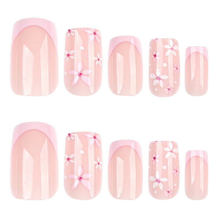 Artful Nail Extensions with Floral Designs Kalsten