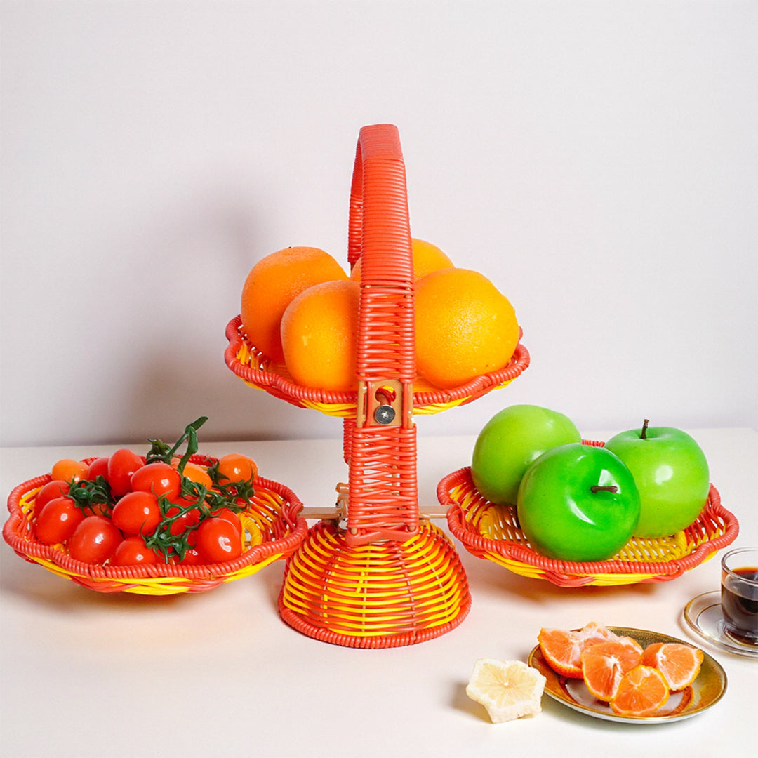 Multi-Layered Woven Serving Basket Kalsten