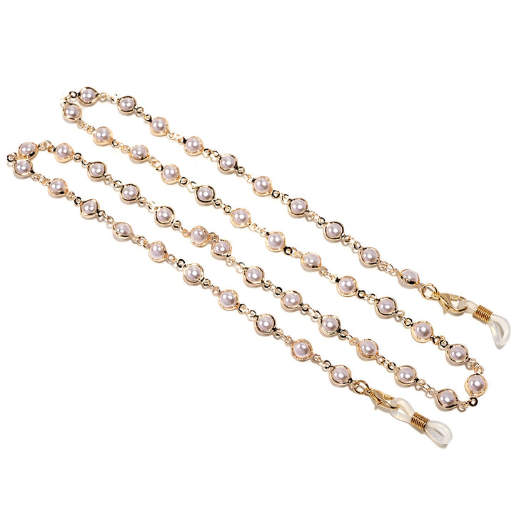 Elegant Pearl-Embellished Glasses Chain Kalsten