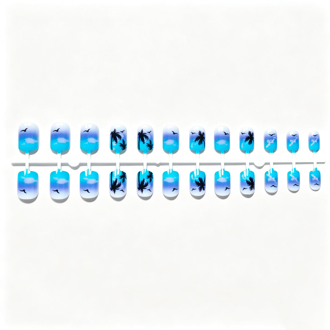 Tropical Sunset Nail Art Set