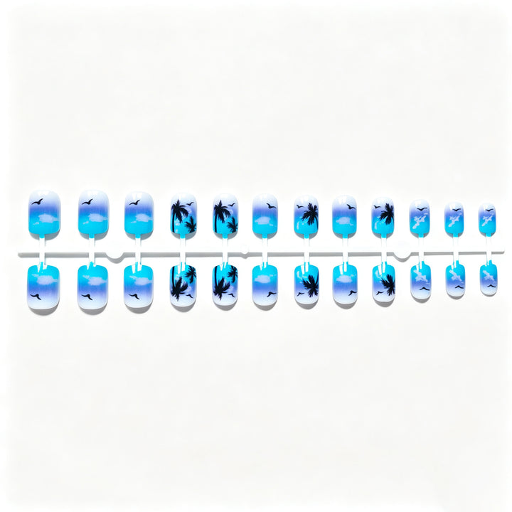 Tropical Sunset Nail Art Set