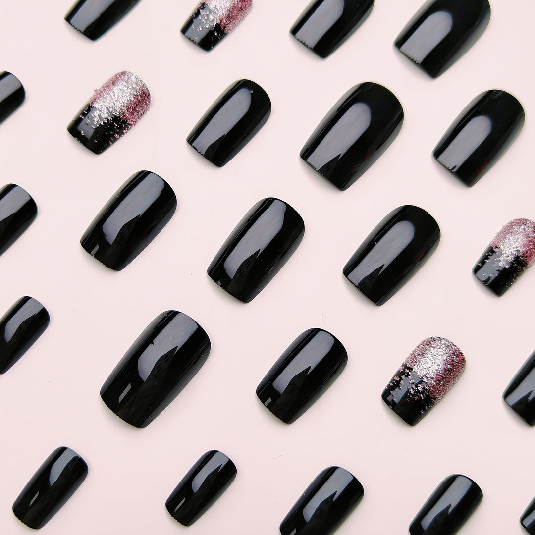 Press-on nails with shimmering ombre effect Kalsten