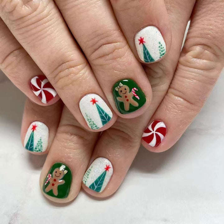 Festive Holiday-Themed Nail Art Set  1790957993
