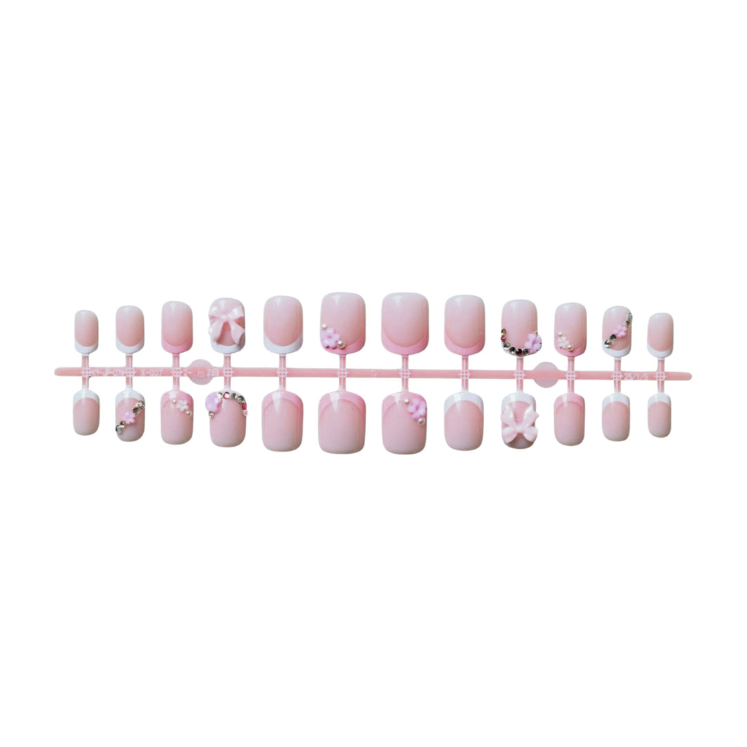 Floral and Gemstone Accent Nail Art Kit
