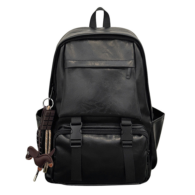 Vintage-Style Leather Backpack Kalsten