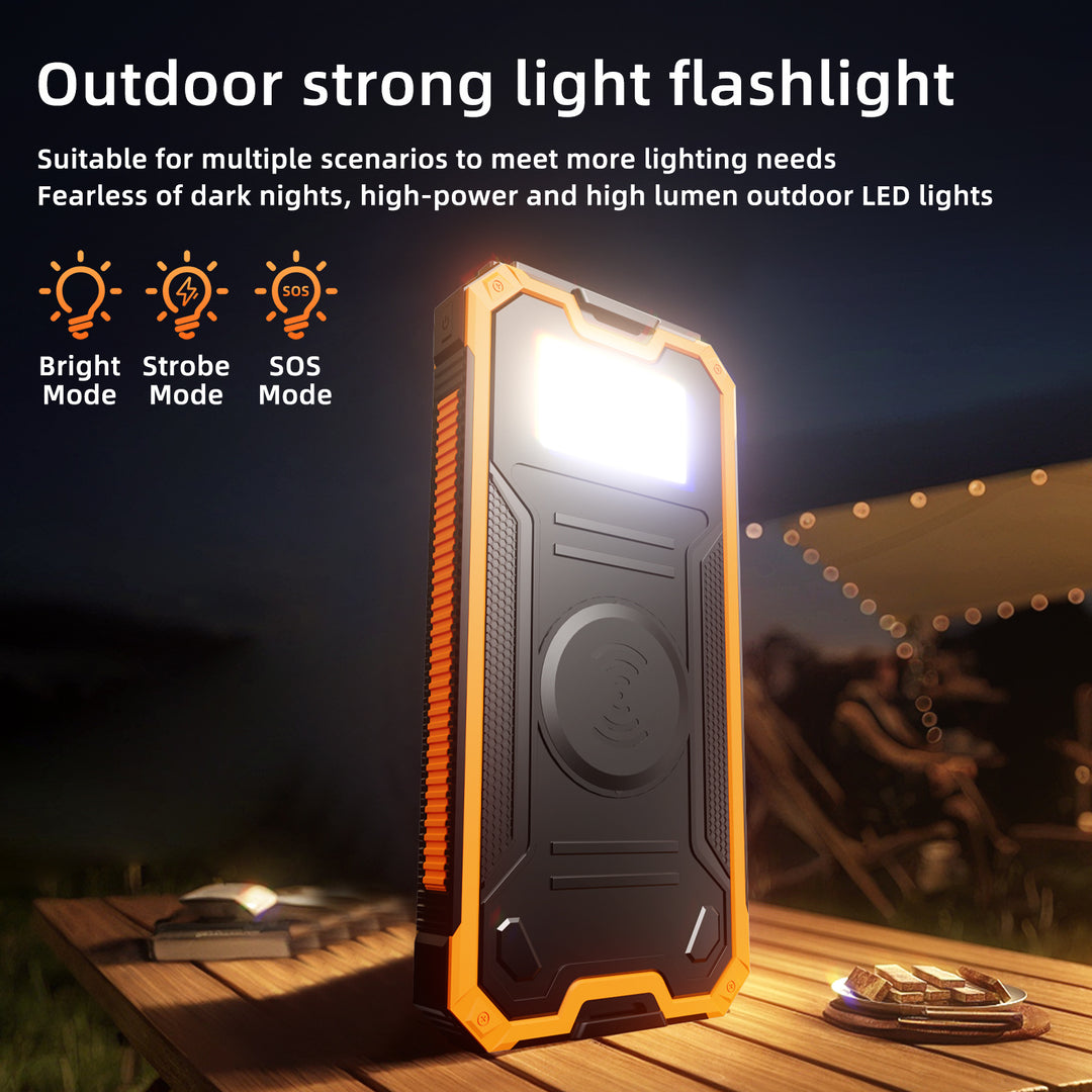 Solar-powered power bank with fast charging function and wireless charging option Kalsten