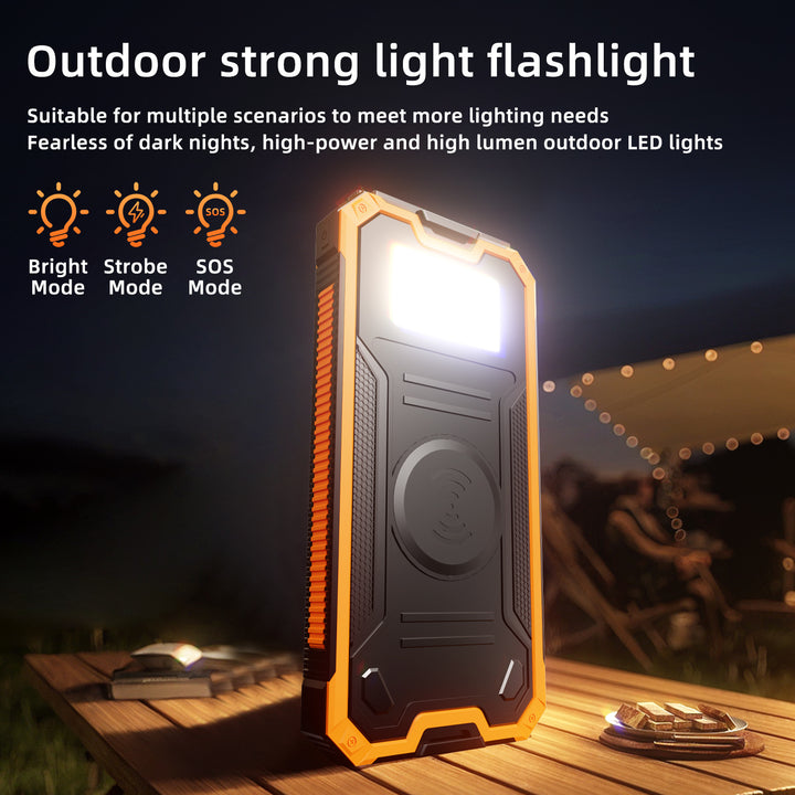 Solar-powered power bank with fast charging function and wireless charging option Kalsten