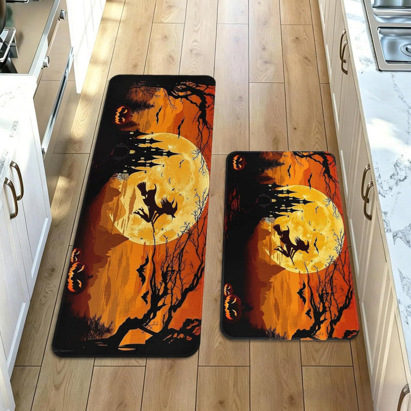 Halloween-Themed Kitchen Runner Mat