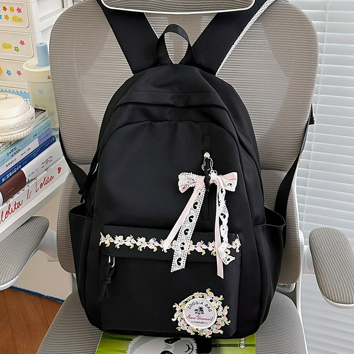 Embroidered Floral Backpack Kalsten