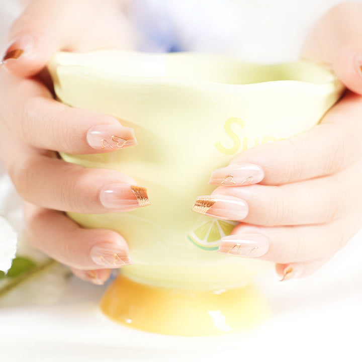 Intricate Nail Art Press-On Tips Kalsten