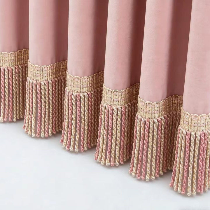 Noble curtain with fringe trim Kalsten