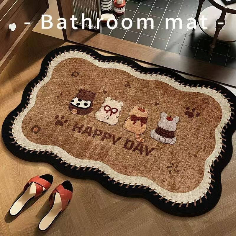 Cute Animal-Themed Bathroom Mat