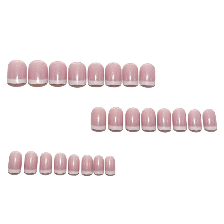 Artificial Nails in Elegant French Tip Style Kalsten