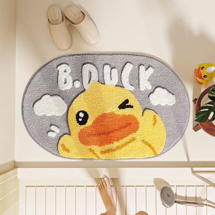 Cartoon Duck-Themed Bath Mat Kalsten