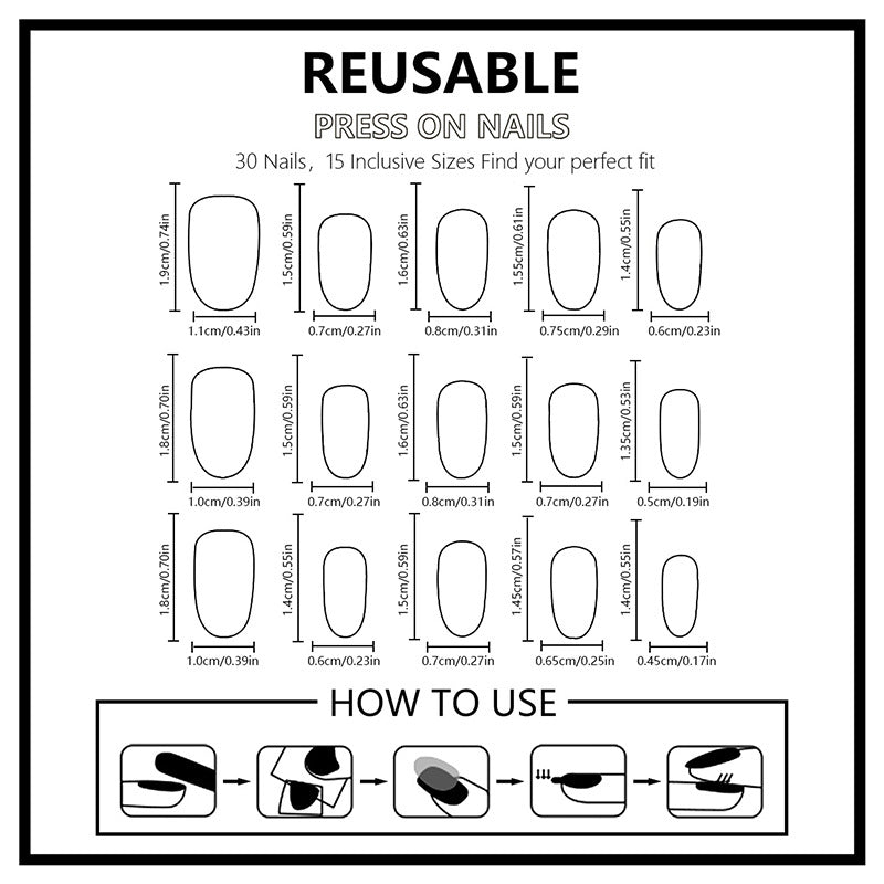 Glamorous artificial nails Kalsten