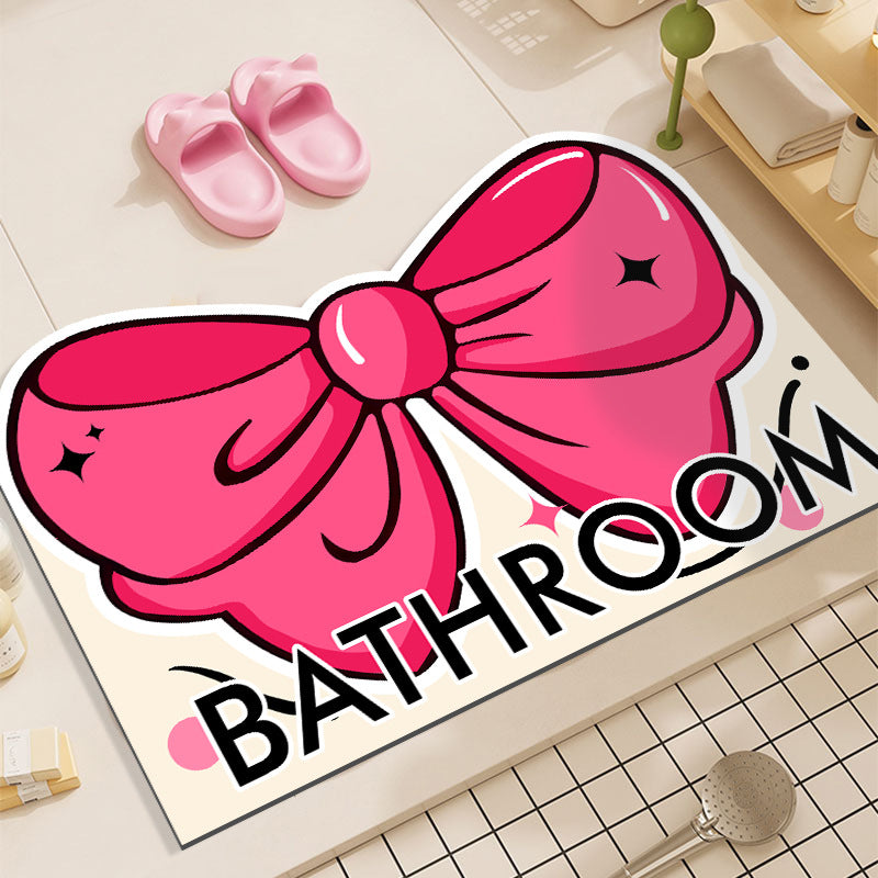 Cartoon-Themed Bath Area Rug