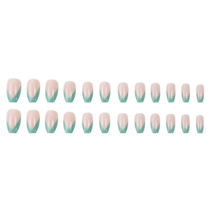 Stylish French Tip Stiletto Press-On Nails Kalsten