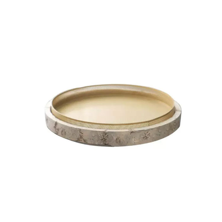 Decorative Round Serving Tray