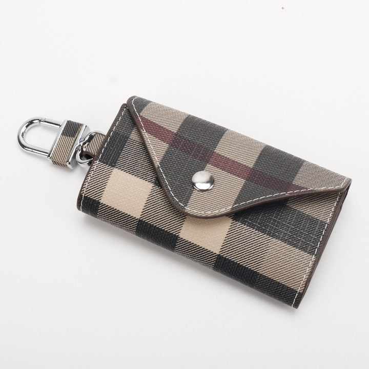Checkered Pattern Keychain Wallet kalsten