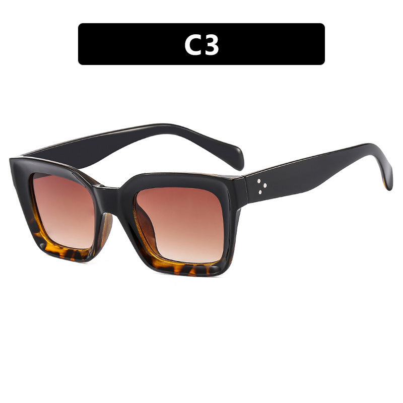 Women's fashionable square sunglasses with narrow frame Kalsten