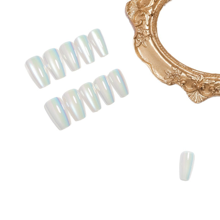 Iridescent Glossy Press-On Nail Set Kalsten
