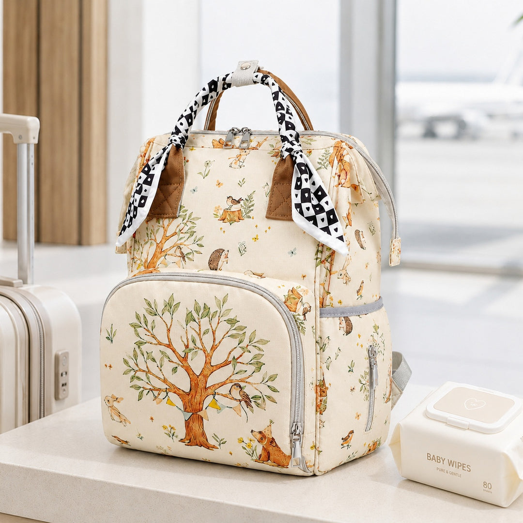 Portable Illustrated Backpack Kalsten