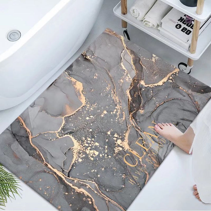 Luxurious Marble Design Bath Mat Kalsten