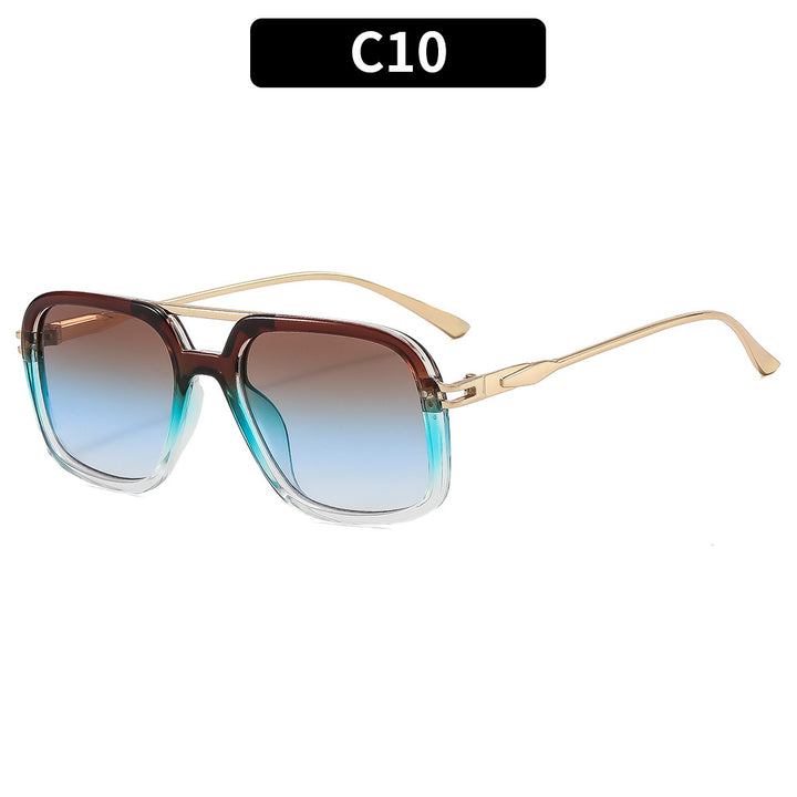 Oversized Retro-Inspired Square Sunglasses