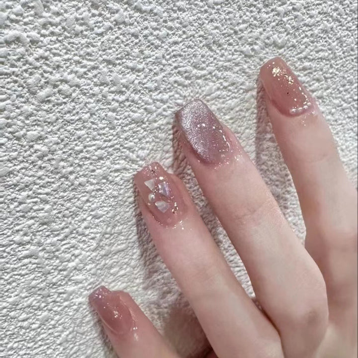 Sparkling Acrylic Press-On Nail Set