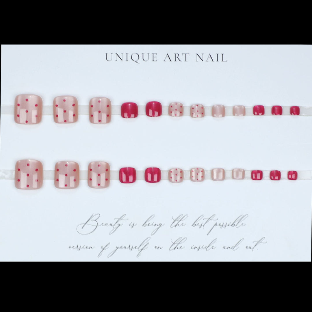 Trendy Press-On Toe Nail Art Kalsten