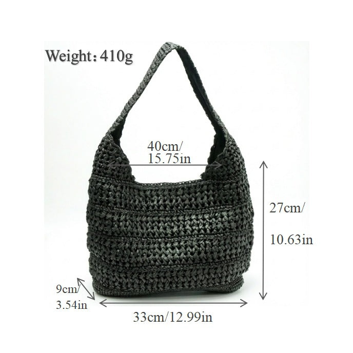 Hobo Bag Made of Hand-Knotted Material Kalsten