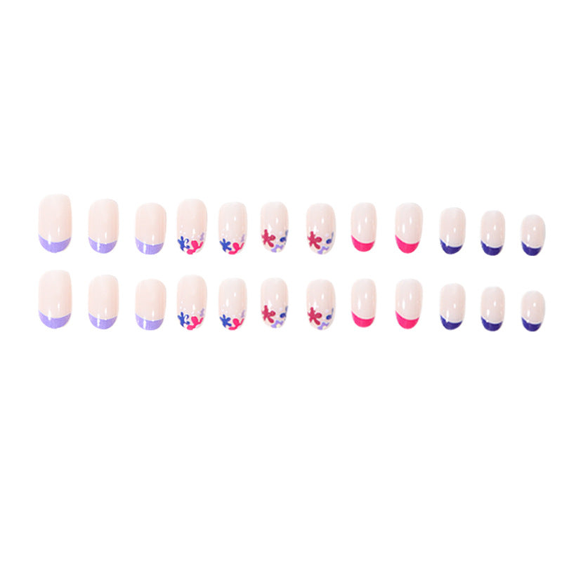 Floral Patterned Press-On Nail Set Kalsten
