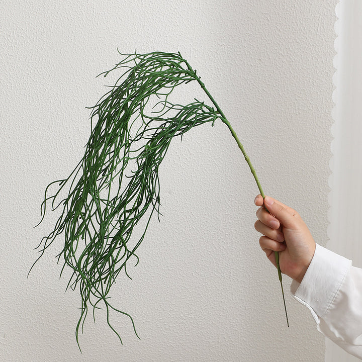 Decorative artificial branch with filigree, curved twigs