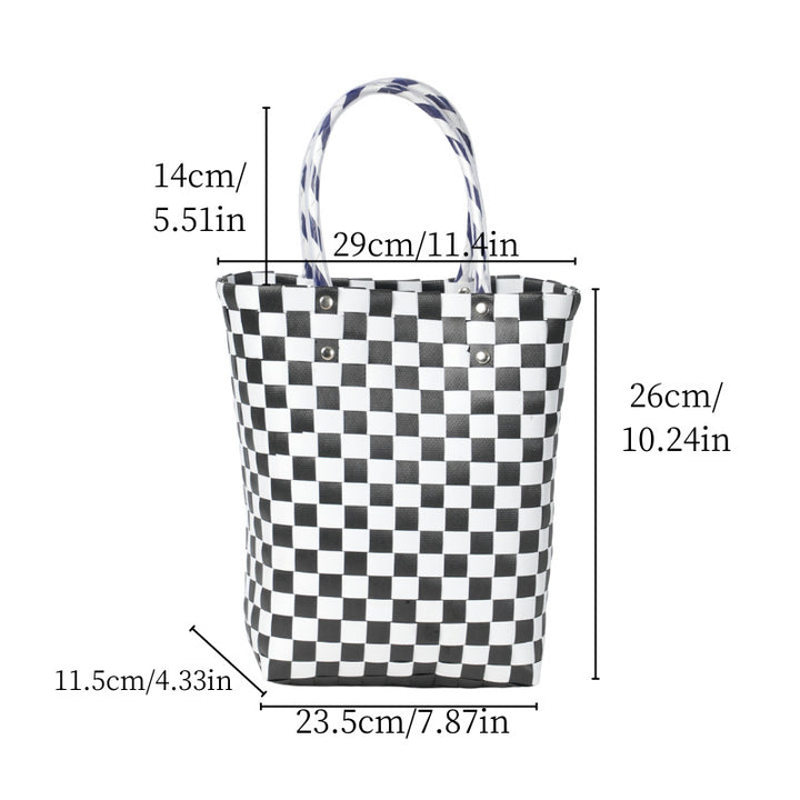 Classic Square Pattern Shopping Bag Kalsten