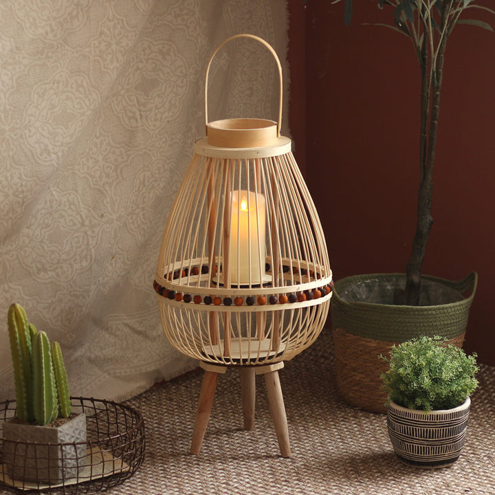 Handcrafted lantern made from natural materials Kalsten