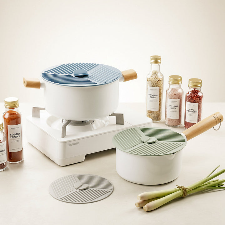 Silicone kitchen lid with innovative steam valve Kalsten
