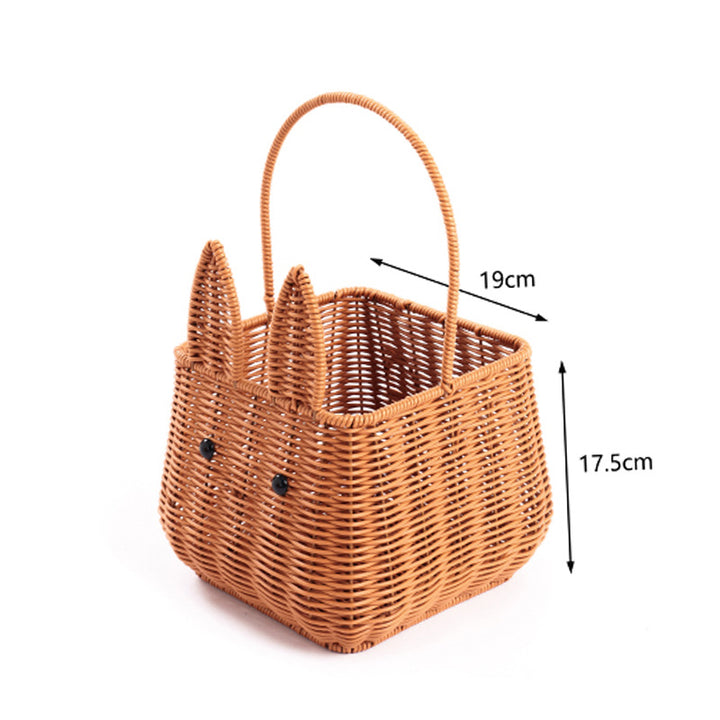 Decorative Animal-Shaped Woven Storage Basket Kalsten