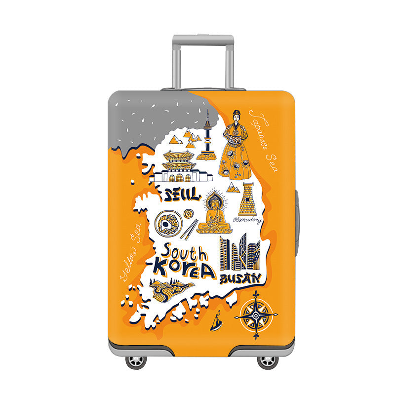 Cartoon Cat Design Hard Shell Luggage Kalsten