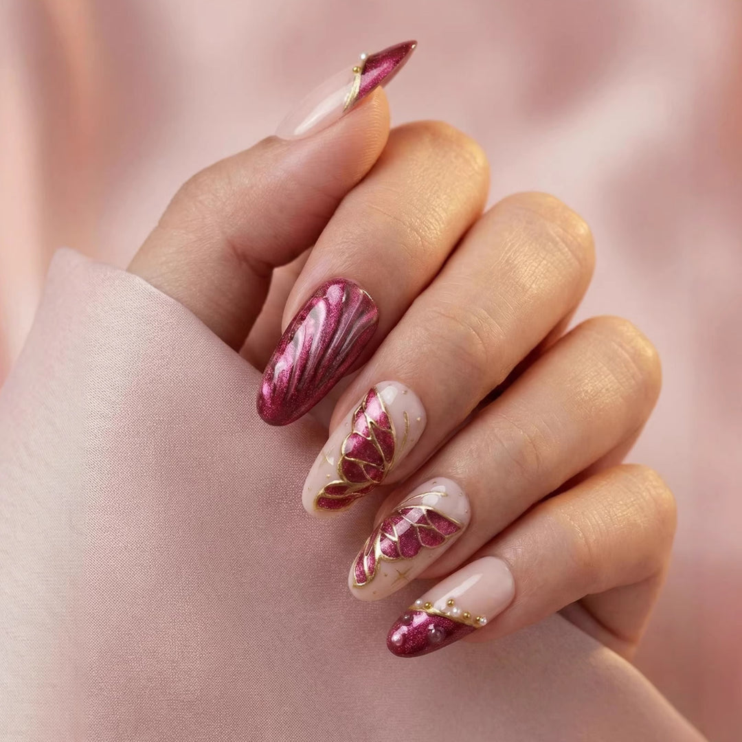 Decorative Press-On Nail Art Extensions Kalsten
