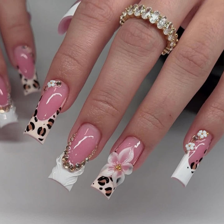 Decorative Floral Acrylic Nail Extensions Kalsten 1789713530