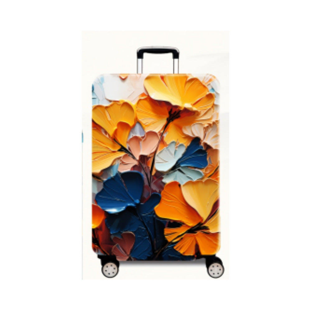 Women's Hard Shell Suitcase with Modern Expressionist Art Design Kalsten