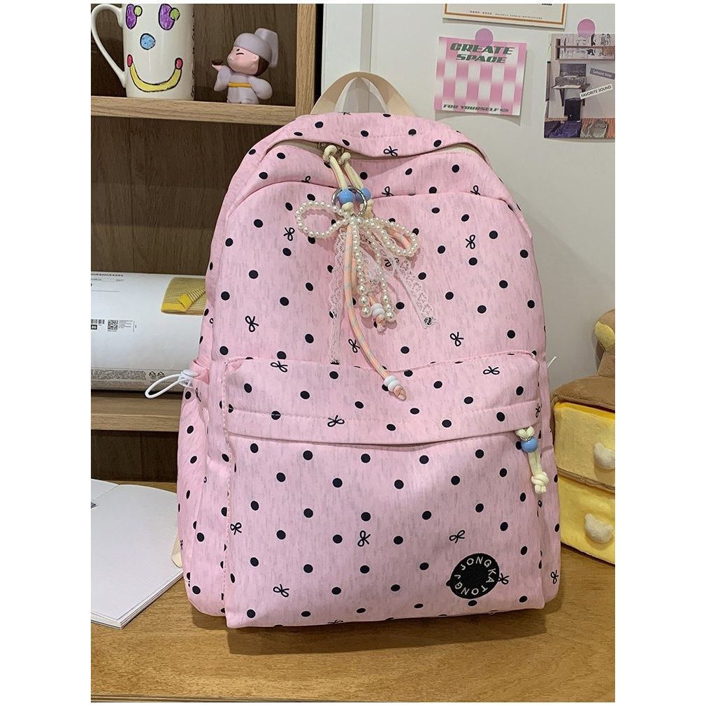 Playful Polka Dot Backpack