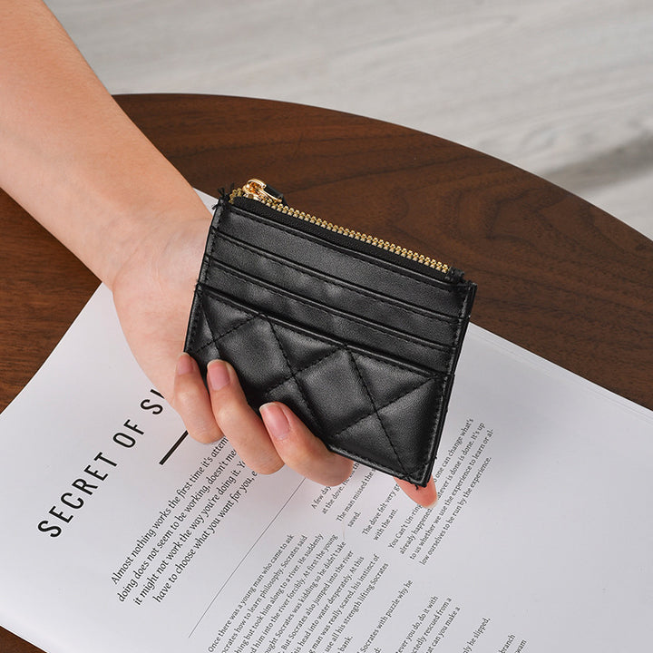 Quilted Leather Card Holder Kalsten