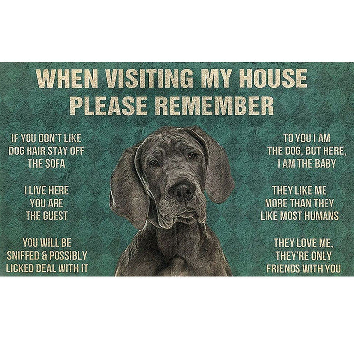 Fun Dog-Themed Door Mat Kalsten