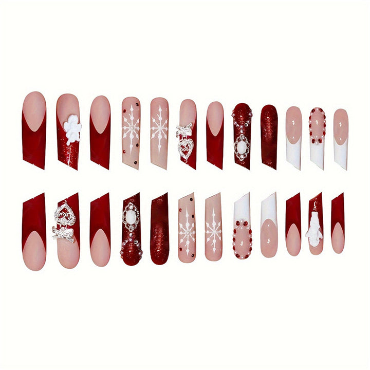 Holiday-Themed Press-On Nail Art Set Kalsten
