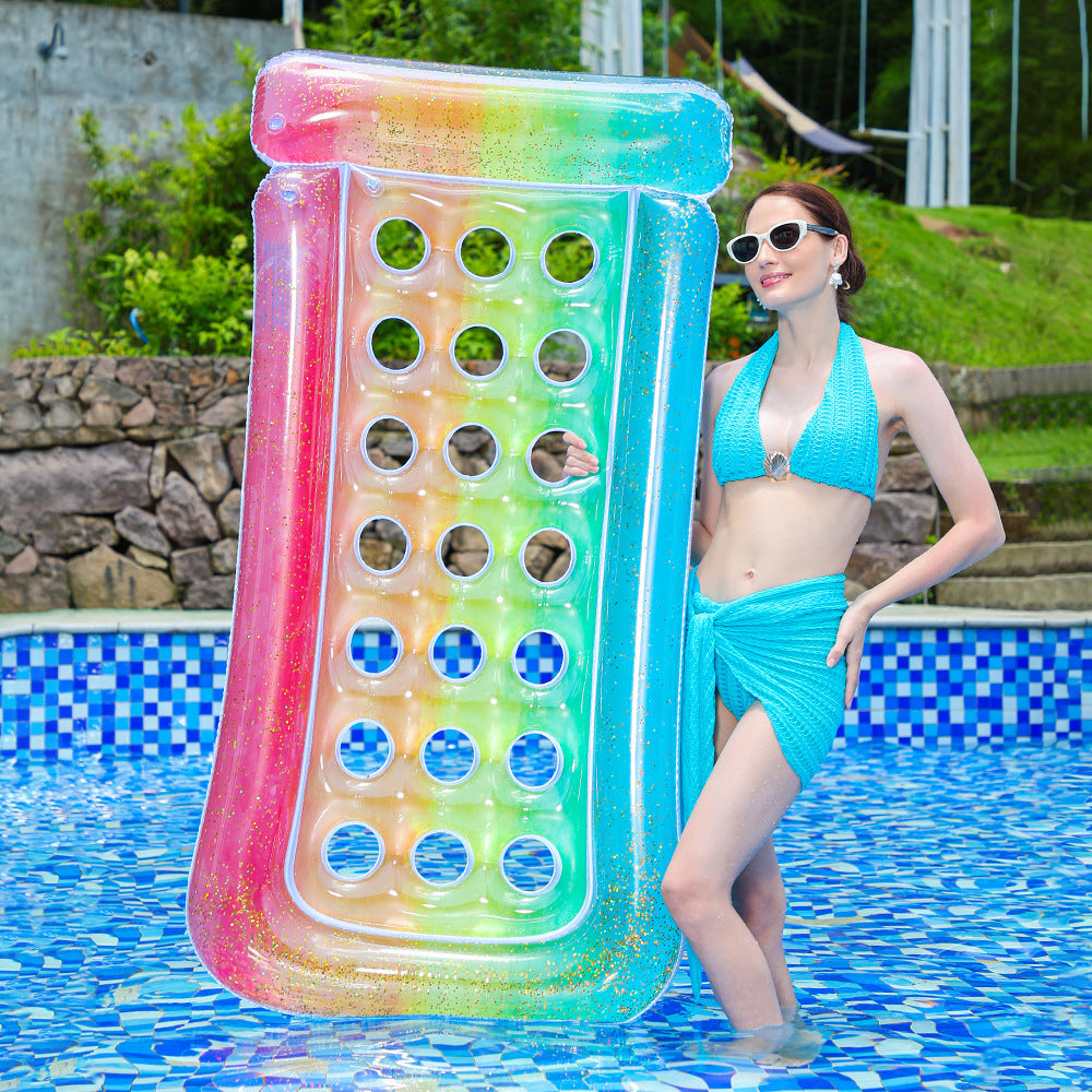 Women's Inflatable Comfort Pool Lounge with Integrated Drink Holders Kalsten