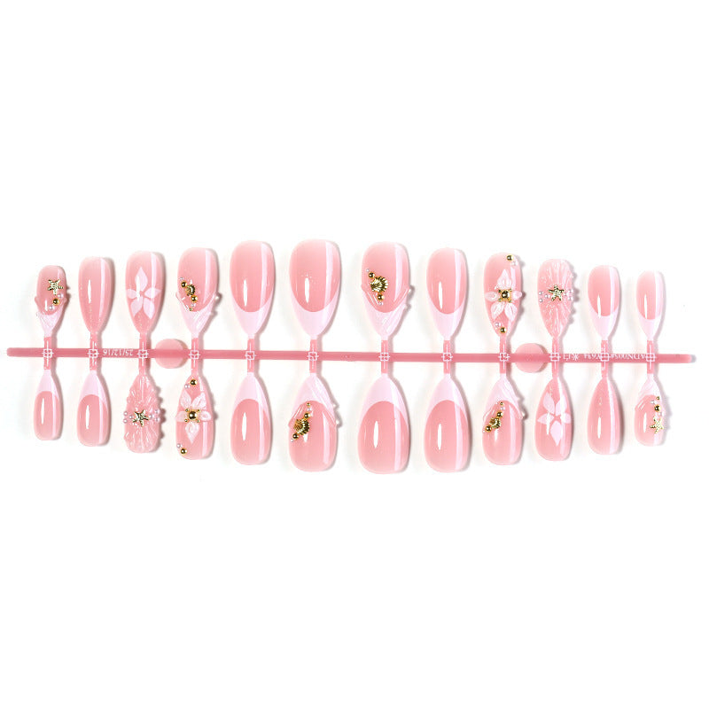 Creative Nail Art Set with Floral and Elegant Accents Kalsten