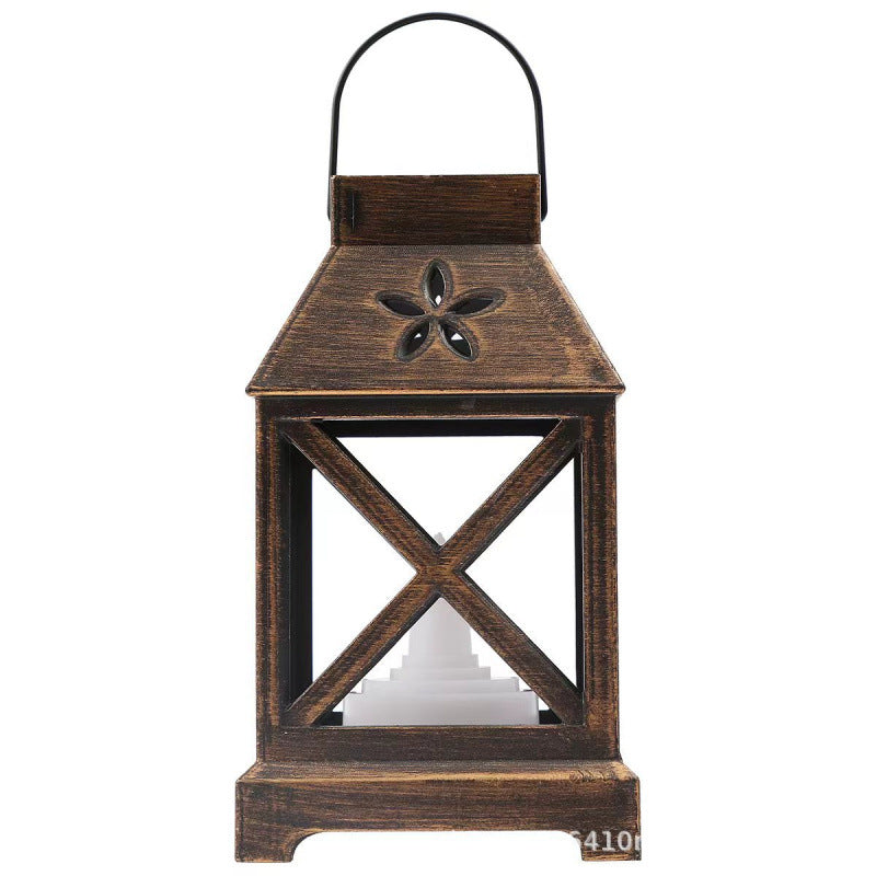 Vintage Lantern with Floral Design Kalsten