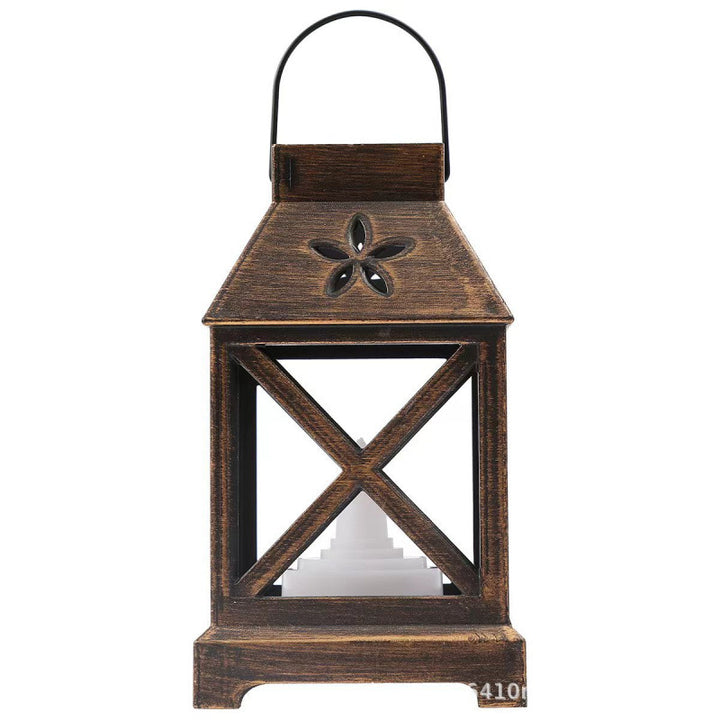 Vintage Lantern with Floral Design Kalsten